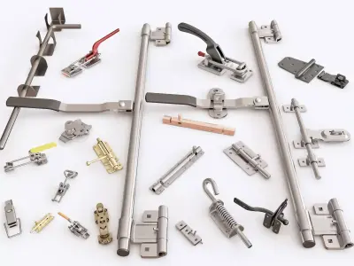 Door latch vol 01 3D model