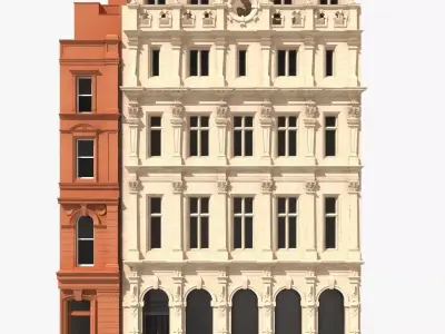 London Building Facade 3D model