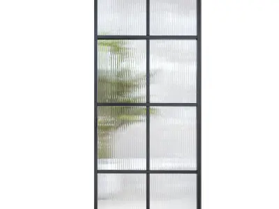 Stalen deuren huys doors 3D model