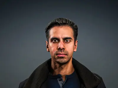 High Quality Realistic Man Casual Jacket Low-poly 3D model