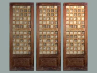 Capiz Windows 3D Model Low-poly 3D model