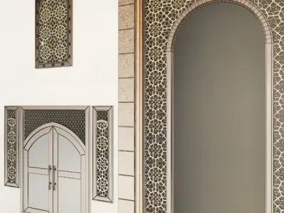 Arch in Geometry Ornament  3D model