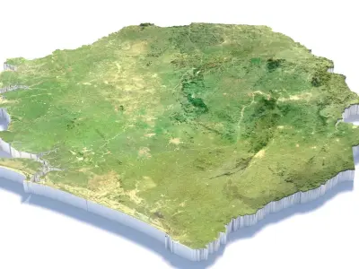 Sierra Leone Terrain Country 3D model