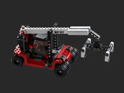Lego 60336 Forklift truck 3D model