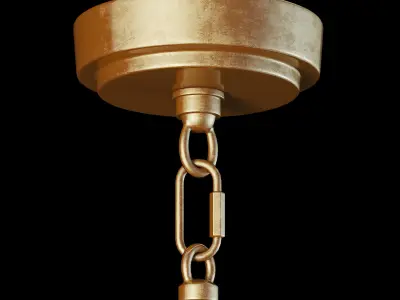 pottery barn explosion chandelier 3D model