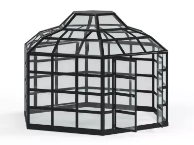 Greenhouse hexagon  3D model