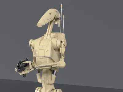 B1 Battle Droid Low-poly 3D model
