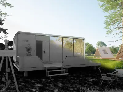 Space Cabin Homestay 3D model