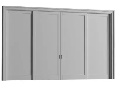 Aluminium glass sliding Window Doors Balcony  3D model