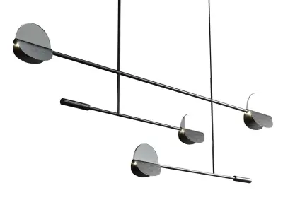 Bolia leaves pendant light Low-poly 3D model