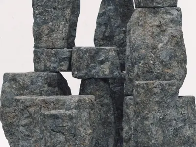 Rock stone collection n8 3D model