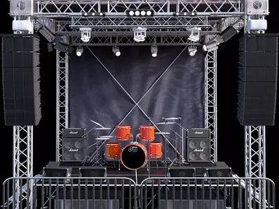 Mini Concert Stage 2 3D model