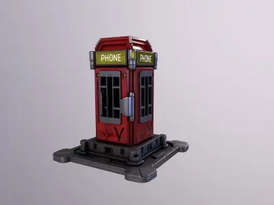 Phone Booth 3D model