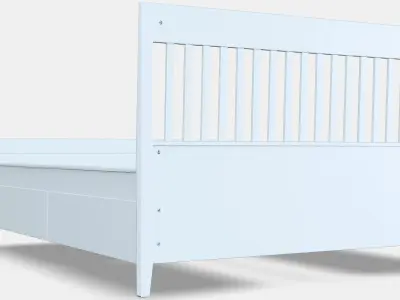 IDANAS Bed frame with drawers 3D model
