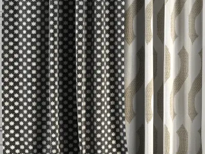 Curtain Set 138 3D model