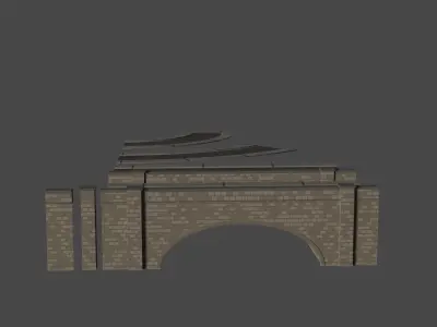 Low Poly Bridges PBR - Unreal Free low-poly 3D model