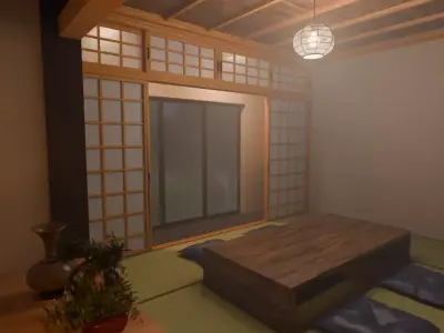 Japanese Serenity Room 3D model