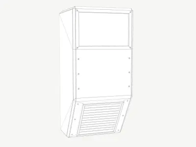 Old AC Unit Low-poly 3D model