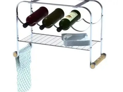 Wine Rack 3D model