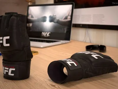  UFC Official Leather Fight Gloves 