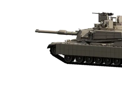 M1A2 main battle tank 3D model