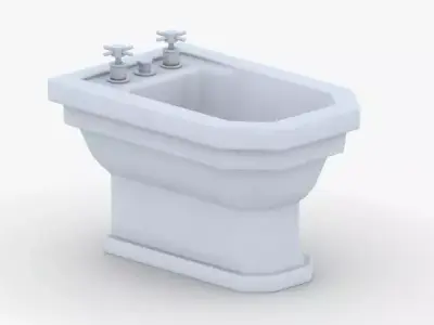 1556 - Toilet Low-poly 3D model