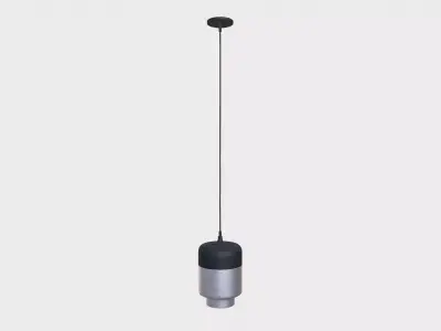 Black Hanging Lamp Low-poly 3D model