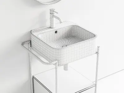 Axa Cosa Vanity Unit Set 1 3D model