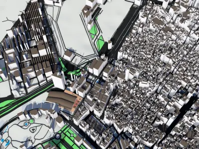 Barcelona City Spain 3D model