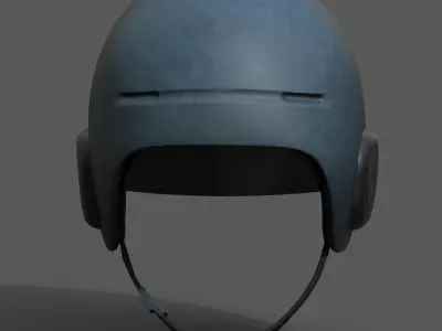 Helmet scifi military combat futuristic technology space  Low-poly 3D model