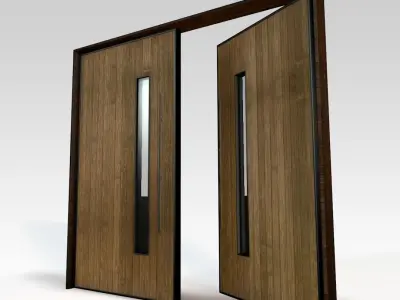 Modern Double Door  3D model