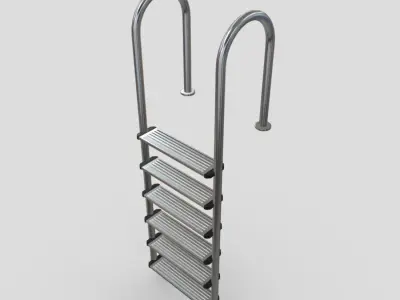 Pool Ladder 2 Low-poly 3D model