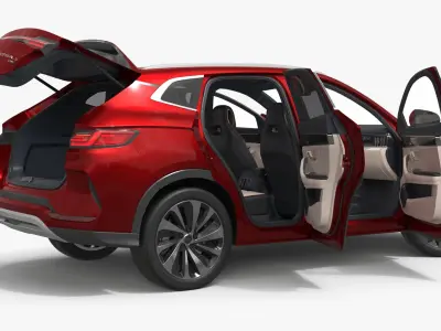  Electric BYD Seal U Urban SUV Red Rigged 