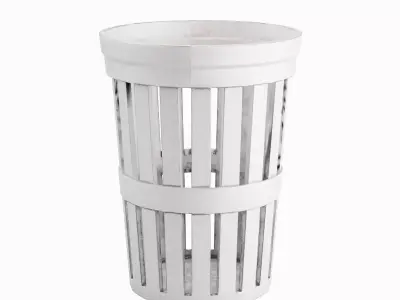 Street Trash Can 01 Low-poly 3D model