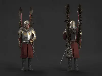 Polish Hussar 3D model