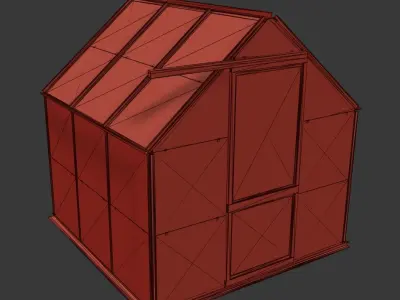 Domestic Garden Greenhouse 3D model