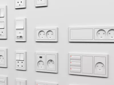 LK FUGA SOFTLINE Sockets and Switches 3D model