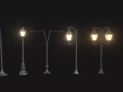 Light Pole Pack 3D model