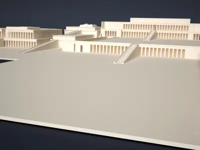 Egyptian Queen Hatshepsut Temple 3D print model