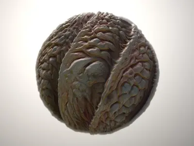 Material Skin Monster 32 Seamless PBR Texture Texture