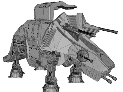 TRICER-AT-AT-OP    -    STARWARS AT-AT WALKER X DINOSAUR 3D print model