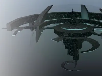 Space Station Low-poly 3D model buy