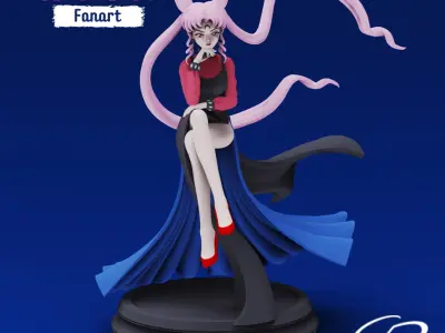 Sailor moon - Black Lady figure 3D print model