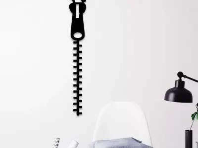 ZIPPED WALL FOR WALL DECORATION 3D print model