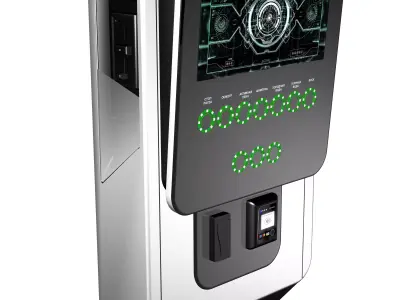 kiosk carwash 3D model