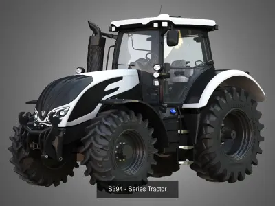 S394 Series - Massey Ferguson -7719 Tractors  - 2 in 1 3D Model Pack