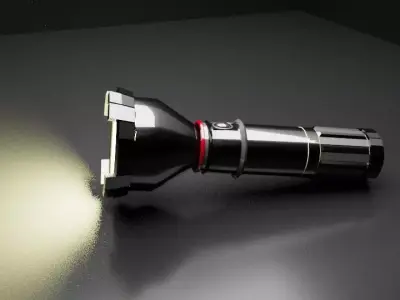 Flashlight Low-poly 3D model