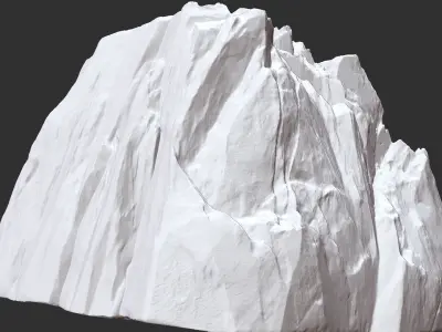 3D Mountain rock Zbrush sculpt 3D model
