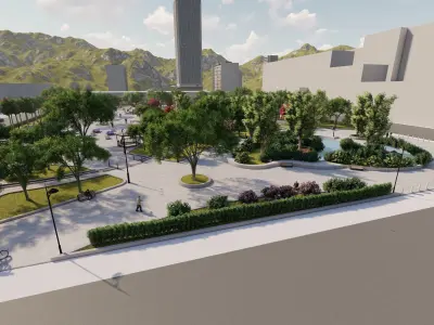 Master park-Regional park project-Private Park Landscape 3D model