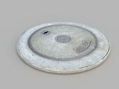 Sewer Grate 02 3D model